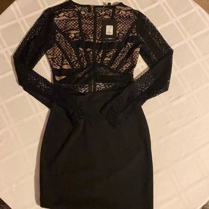 Black lace dress